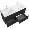 BelBagno UNO-1200-4C-SO-GSO База под раковину подвесная с фрезерованными ручками по всей длине фасада с четырьмя выкатн. ящ.,Темно-Серый Мат.,1200x455x608
