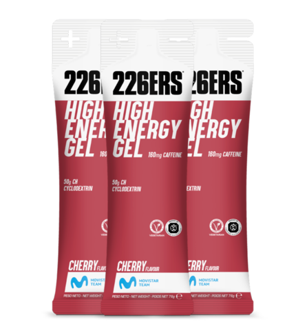 Набор высокоэнергетических гелей с кофеином 226ERS High Energy 76 г вишня