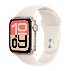 Умные часы Apple Watch SE 3 (2025) GPS, 40mm, Starlight Aluminium Case with Starlight Sport Band, S/M