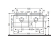 Duravit Happy D.2 Plus HP4936B9292 Тумба подвесная 354x1600x550мм 2 ящика , цвет: stone grey satin matt