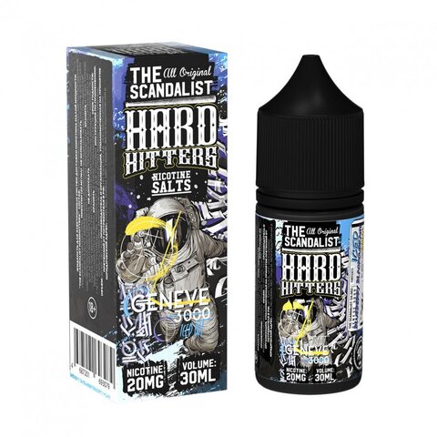 Жидкость The Scandalist Hardhitters Salt 2% 30 ml - Geneve 3000 (Чернично-смородиновая содовая лед)
