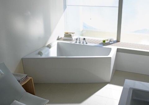 Duravit Paiova 760220002001000/PA8710062/790202000001000 Гидромассажная ванна, шгв 1700*1300*460, струйная система, цвет ванный-белый, цвет панели-дуб антрацит