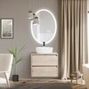 BelBagno SPC-VST-600-800-LED-BTN Зеркало с встроенным светильником и кнопочным выключателем, цвет: белый