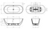 BelBagno Uno BB701-1700-750-K Акриловая ванна, 170x75, цвет: белый