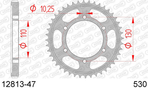 12813-47 звезда задняя AFAM (JTR479.47) для Yamaha FZ Fazer