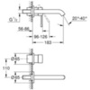 GROHE Essence 19408DC1 Смеситель для раковины встраиваемый
