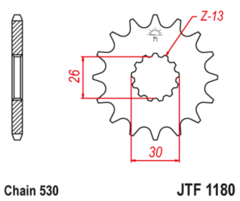 Звезда ведущая JTF1180 19RB