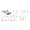 Duravit Vero 329850000 Раковина для мебели с перел., с 1 отв. под смес., 850x490мм, цвет: Белый