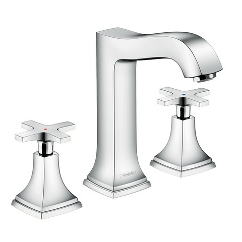 Hansgrohe Metropol Classic 31307000 Смеситель для раковины двухвентильный на 3 отверстия с донным клапаном