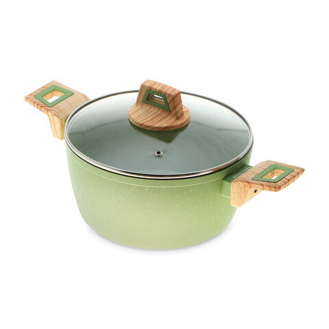 Кастрюля с крышкой, 3,8 л, диам. 24 см KITCHENSTAR Olive Stone арт.SYB-V124FAK-0524