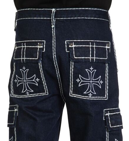 Affliction | Джинсы  мужские Wide Leg Cargo Jeans 110WL207 карманы сзади