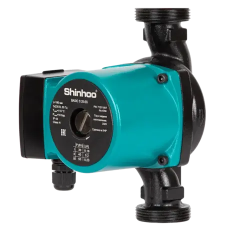 Циркуляционный насос SHINHOO BASIC S 15-6S 130 1x230V, 71211012