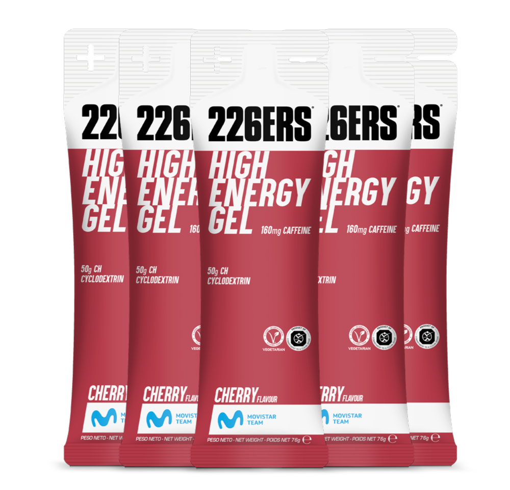 Набор высокоэнергетических гелей с кофеином 226ERS High Energy 76 г вишня - 2