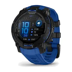 Умные часы Garmin Instinct 3, 45mm, Amoled Black with Bolt Blue/Black (010-02936-03)