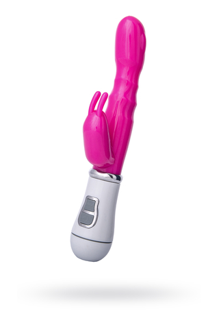 Вибратор с клиторальным стимулятором A-Toys by TOYFA Bubbly, TPE, розовый, 20 см