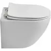BelBagno Uno BB7006CHR/SC Унитаз подвесной безободковый, с сиденьем дюропласт, цвет: белый