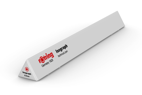 Изограф Rotring, толщина линии: 0.80 mm, корпус: пластик, цвет: бордовый (1903495)