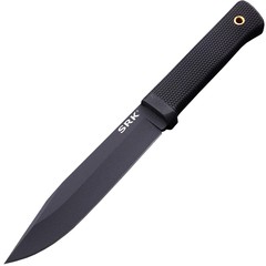 Фото Нож с фиксированным клинком Cold Steel SRK, сталь SK-5, рукоять кратон, черный