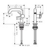 Hansgrohe Tecturis S 73320140 Смеситель для раковины, однорычажный, Fine 110 CoolStart с клапаном push-o