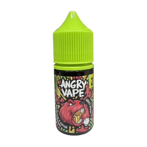 Жидкость Angry Vape Salt 2% 30 ml - Бобер Курва (мармелад с колой и лимоном)