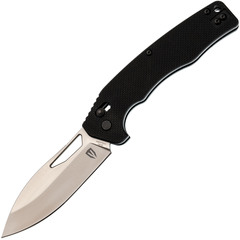 Фото Складной нож Obertech ns-01 Drop point satin, сталь VG-10, рукоять G10, черный