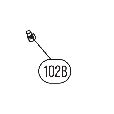 Цена на Запчасть №102B для HGSR. Болт с внутренним шестигранником