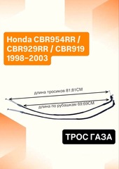 Трос газа для Honda CBR954RR / CBR929RR / CBR919 1998–2003