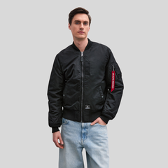 Бомбер Alpha Industries MA-1 Mod Flight Jacket Black (Черный)