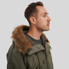 Парка Alpha Industries N-3B Logo Oxford Parka Olive Green (Зеленая)