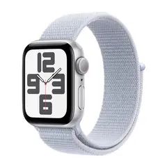 Умные часы Apple Watch SE 2 (2024) GPS, 40mm, Silver Aluminium Case with Sport Loop, Blue Cloud (Серебристый)