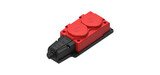 Колодка удлинителя 2-м 16А IP44 MultiSet 2P+E 250В каучук красн. SE MST4122RD — фото 2