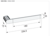 Remer Lounge LN44BO Полотенцедержатель, цвет: белый матовый