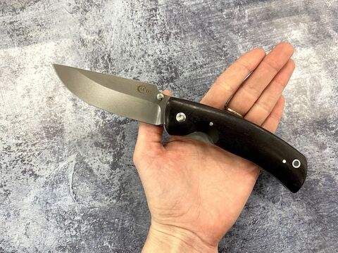 Раскладной нож Аляска, сталь D2, Рукоять Граб