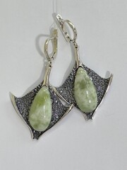 Манта (серьги из серебра)
