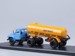 ZIL-130V1 later with semitrailer TC-4 Cement orange Start Scale Models (SSM) 1:43