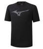 Mizuno Core Rb Graphic Tee беговая футболка мужская черная (Распродажа) - 1