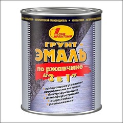 Грунт-эмаль по ржавчине 3 в 1 НОВБЫТХИМ (белая)