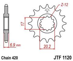 Звезда ведущая JTF1120 11