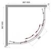 BelBagno Uno UNO-R-2-90-M-CR Душевой уголок, цвет: хром