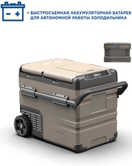 Компрессорный автохолодильник Alpicool ETAW35 (Двухкамерный, 12V/24V/220V, 35л)