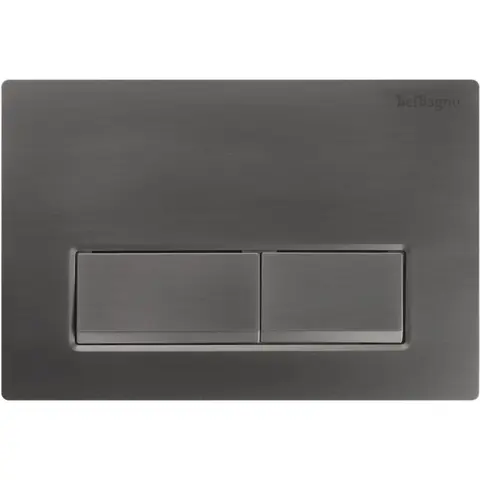 BelBagno BB-15R-GM Кнопка смыва, оружейная сталь