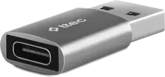 Конвертер TTEC USB-A To USB-C 3.0 OTG Converter Adapter, серый космос