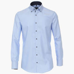 Сорочка мужская Venti Modern Fit 113644200-101 из фактурной ткани голубая