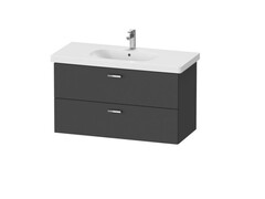 Duravit XBase 03421000002/XB619304949 Тумба под раковину, шгв 1000*458*560, с раковиной D-Code, цвет-графит матовый фото