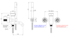 Remer Element ET02BG Смеситель для ванны душа, с держателем и ручным душем, цвет: золото брашированное