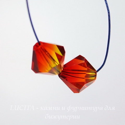 5328 Бусина - биконус Сваровски Fireopal 8 мм ()