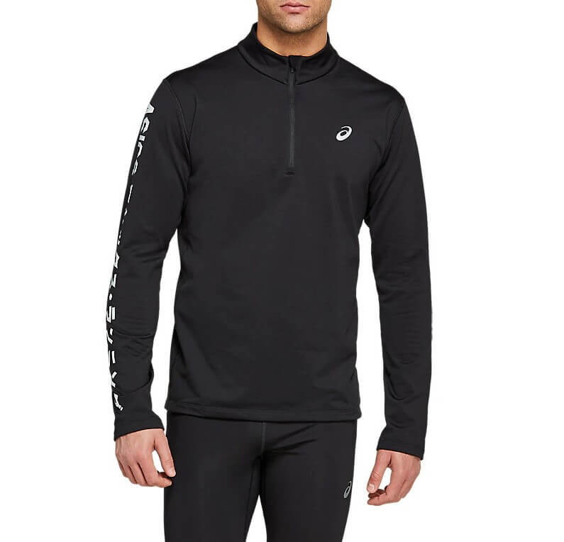 Asics Katakana Winter 1/2 Zip рубашка беговая мужская черная