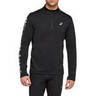 Asics Katakana Winter 1/2 Zip рубашка беговая мужская черная - 1