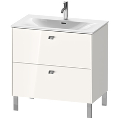Duravit Brioso BR451202222 Тумба напольная под раковину # 234483, 2 ящика, 685x820x479мм, цвет White High Gloss фото