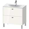 Duravit Brioso BR451202222 Тумба напольная под раковину # 234483, 2 ящика, 685x820x479мм, цвет White High Gloss